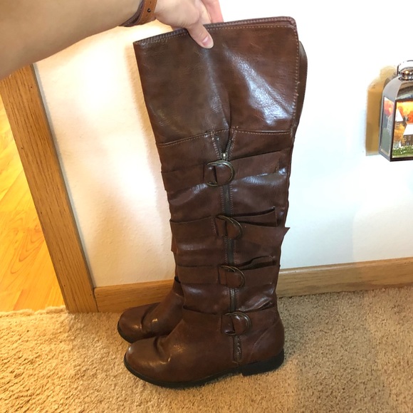 JustFab Shoes - JustFab Knee High Boots